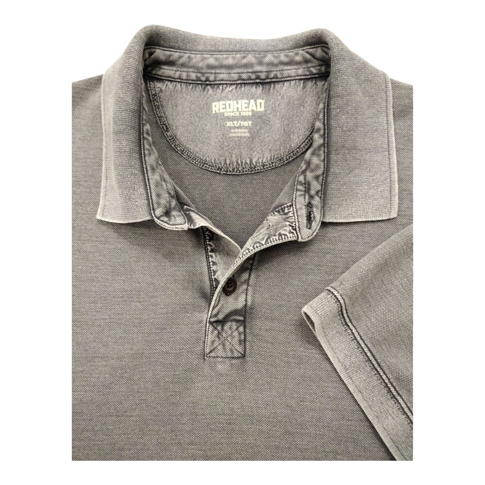Men's Red Head Brand Short Sleeve Polo Shirt Grey XLT